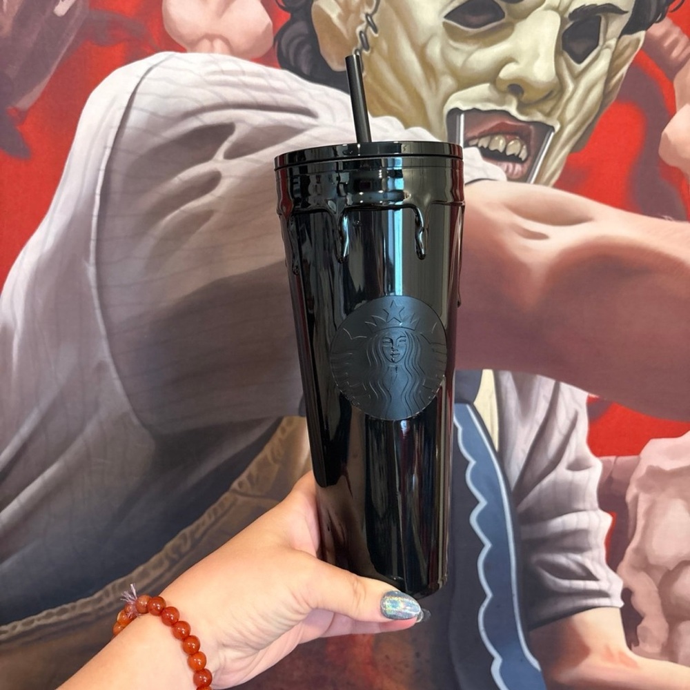 Starbucks black drip tumbler
